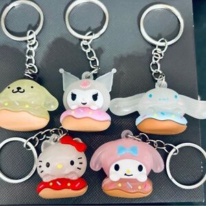 NWOT Bundle of any 5 - Sanrio Donut Characters Keychain Charm Pendant Set